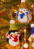 N-UK Set of 4 Felt Cosy Penguin Decorations