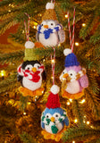 N-UK Set of 4 Felt Cosy Penguin Decorations