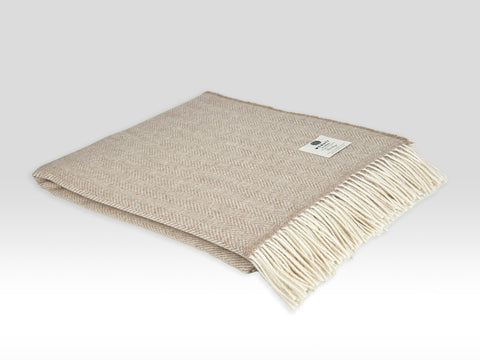 McNutt Blanket - Heritage Sandstone Herringbone