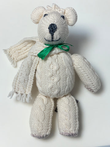 AWM Cable stitch teddy with scarf
