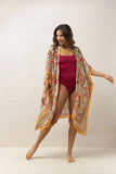 OHS Indian Flower Throwover - Taupe