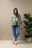 OHS Kew Etched Kimono - Floral Fern