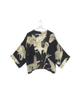 OHS Crepe Kimono - Stork Black
