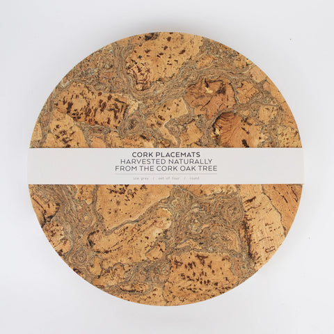 Liga Cork Placemats/Coasters-Ice Grey