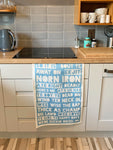 HLM NI Sayings Tea Towel
