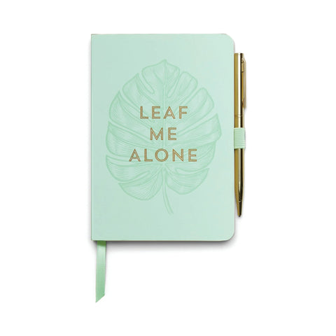 DWC Notebook & Pen - Leaf Me Alone