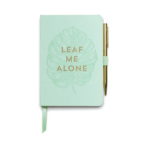 DWC Notebook & Pen - Leaf Me Alone
