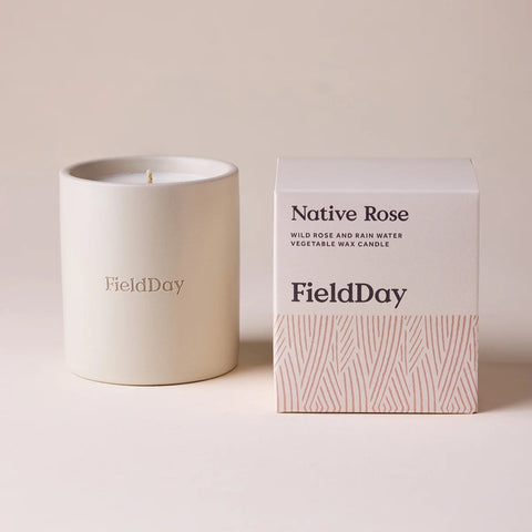 FD Large Stoneware Candle - Native Rose