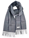 McNutt Lambswool Scarf - Navy & Grey HB