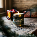 St Eval Scented Tin Candle - Orange & Cinnamon Xmas