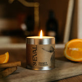St Eval Scented Tin Candle-Orange & Cinnamon