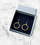 LDB LINKAGE Y GOLD CIRCLE DROPS