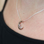 PM Gold Moon & CZ Stars Necklace