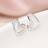 PM Cut Out Heart Stud Earrings