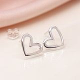 PM Cut Out Heart Stud Earrings