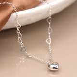PM Silver Heart Chain Necklace