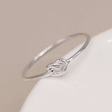 PM Sterling silver knot ring - Medium/M (57)
