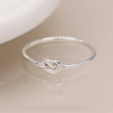 PM Sterling silver knot ring - Medium/M (57)