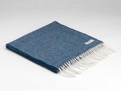 McNutt Lambswool Scarf - Spotted Teal