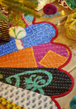 N-UK Recycled Kantha Patch Sari Tree Skirt