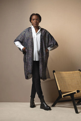 OHS Throwover - Marble Indigo
