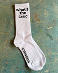B&B Socks - Whats the Craic White
