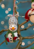 N-UK Felt Snowmen With Bendy Arms