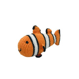 Clown Fish Baby Rattle, Fair Trade Crochet Organic Cotton