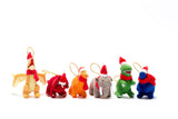 Dinosaur Christmas Decoration, Knitted T Rex Christmas Decor