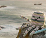 Octopus Baby Rattle Pastel Fair Trade Crochet Organic Cotton
