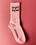 B&B Socks - Alright Big Lad Pink