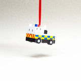 CD Police Van Hanging Decoration