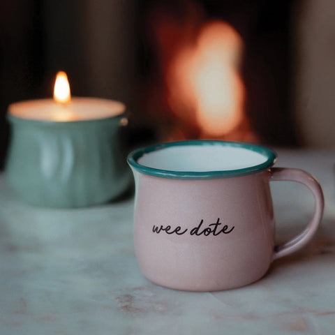 B&B Enamel Mini Mug - Wee Dote (Pink)