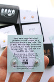 Dana Small Semi Circle Stud Earrings - Mint/Copper