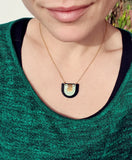 Dana Arches Necklace - Mint/Gold