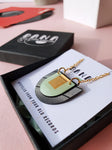 Dana Arches Necklace - Mint/Gold