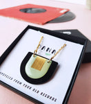 Dana Arches Necklace - Mint/Gold