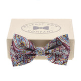 Belfast Bow Co Handmade Liberty Of London Bow Tie-Burgundy