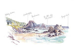PC MOUNTED Ballintoy Art Print