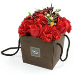 AW Soap Flower Bouquet - Red Rose & Carnation