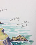 PC FRAMED Carrick-A-Rede Rope Bridge Art Print