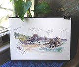 PC MOUNTED Ballintoy Art Print