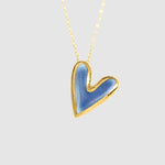 DC Wedgewood Blue Heart Necklace