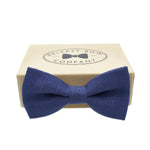 Belfast Bow Co Handmade Irish Linen Bow Tie-Navy