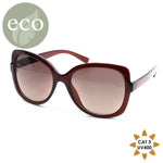 PM Large Frame Sunglasses - Burgundy