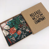 Belfast Bow Co Handmade Boho Bloom Pocket Square - Dark Green