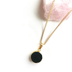 Decadorn Pendant Necklace-Full Circle-Black Onyx