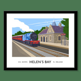 James Kelly Print-Helen's Bay(steam train)