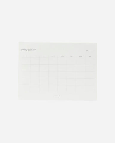 Weekly Planner - White
