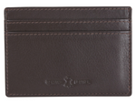 DLCO David Aster RFID Slim Card Holder -Drk Brn